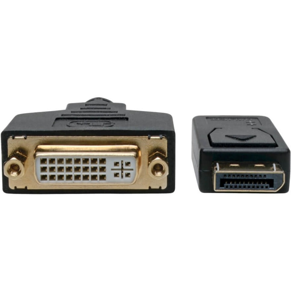 Detailed front view of DisplayPort and DVI connector ends showing gold contacts-alternate-image4