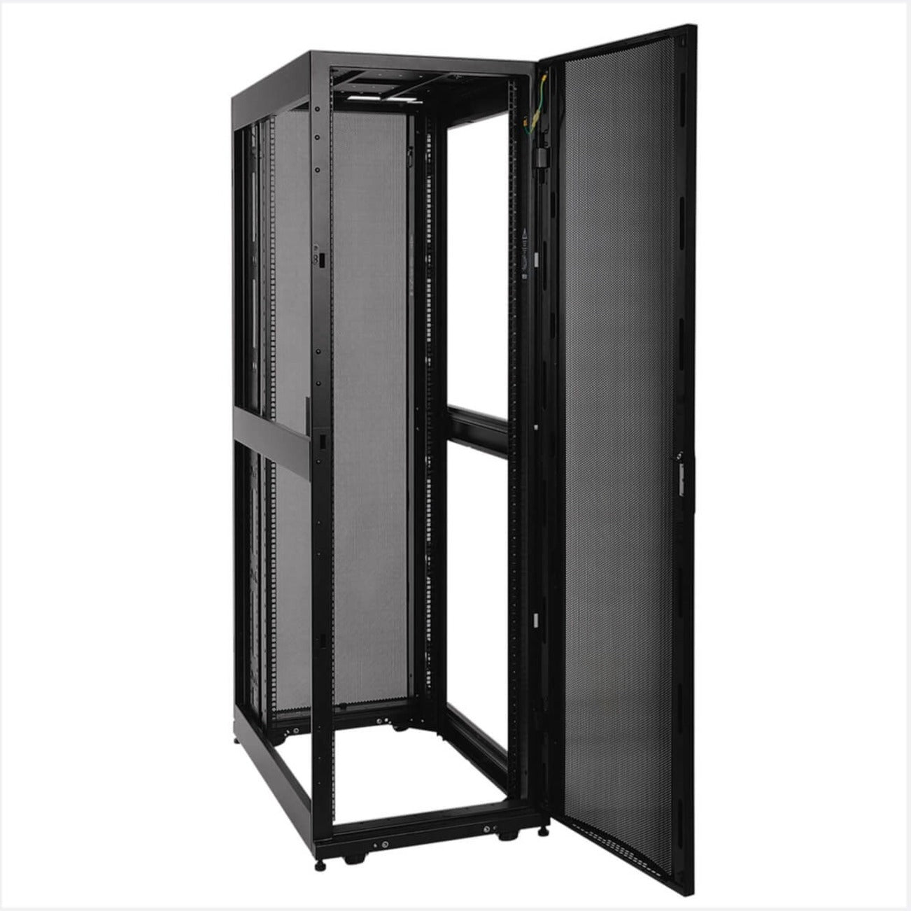 Full view of server rack with door open showing complete access-alternate-image15