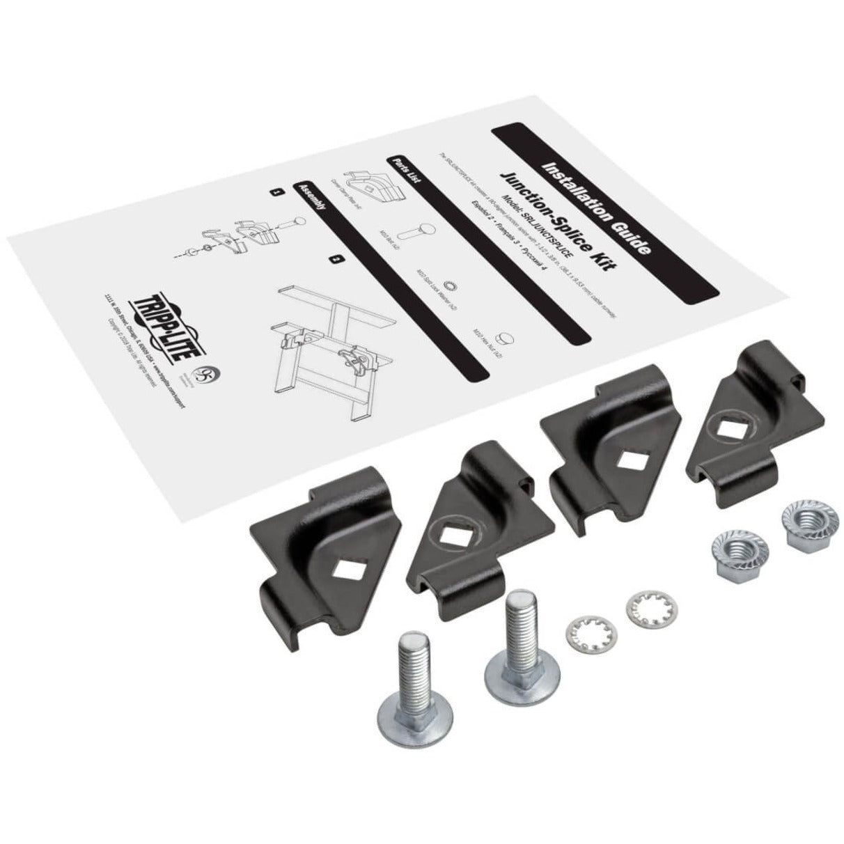 Complete junction-splice kit components displayed with installation guide and hardware-alternate-image4