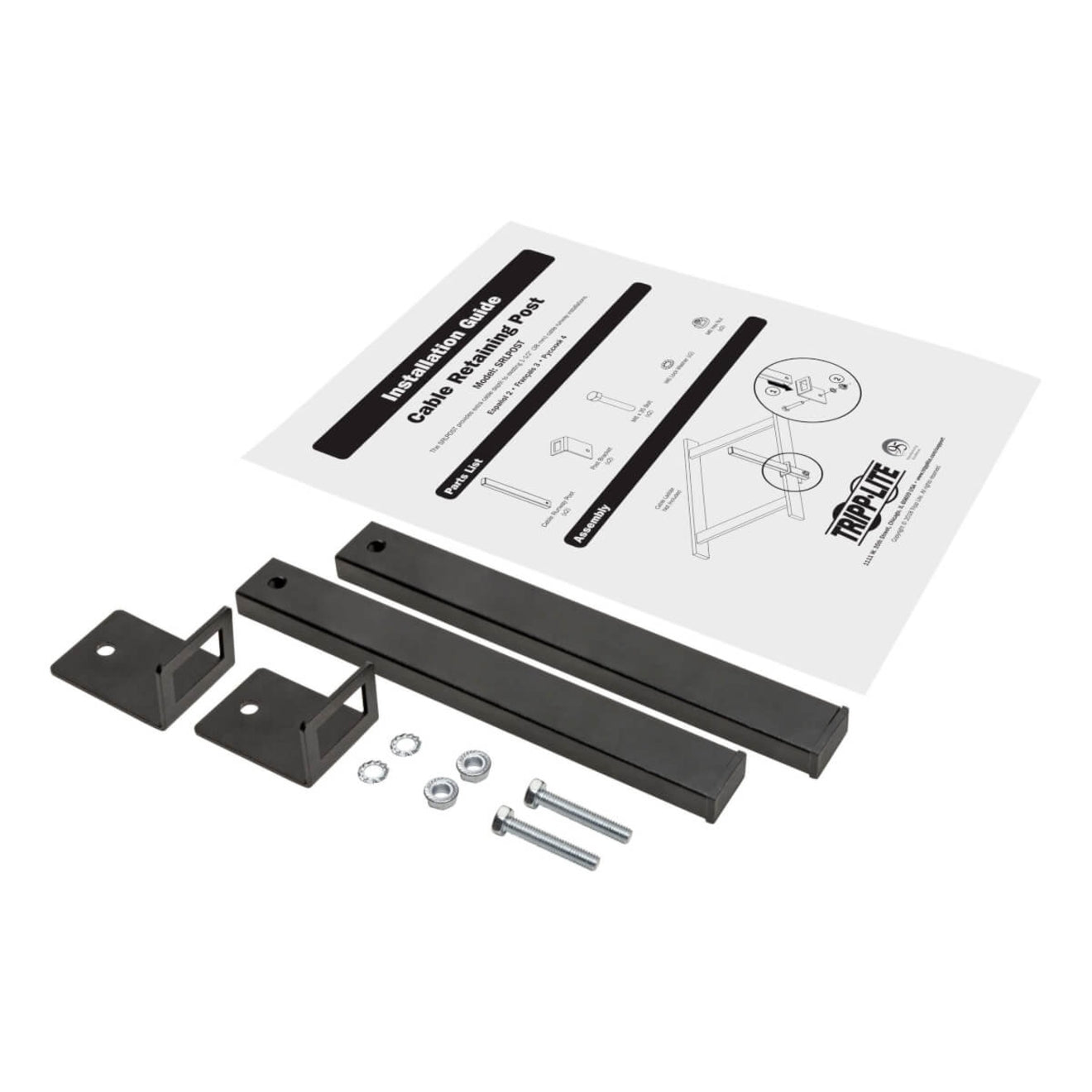 Complete SRLPOST kit components including posts, brackets, hardware, and installation guide-alternate-image5