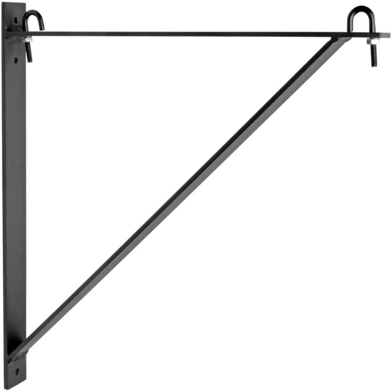 Assembled wall mount bracket with cable ladder mounting hardware