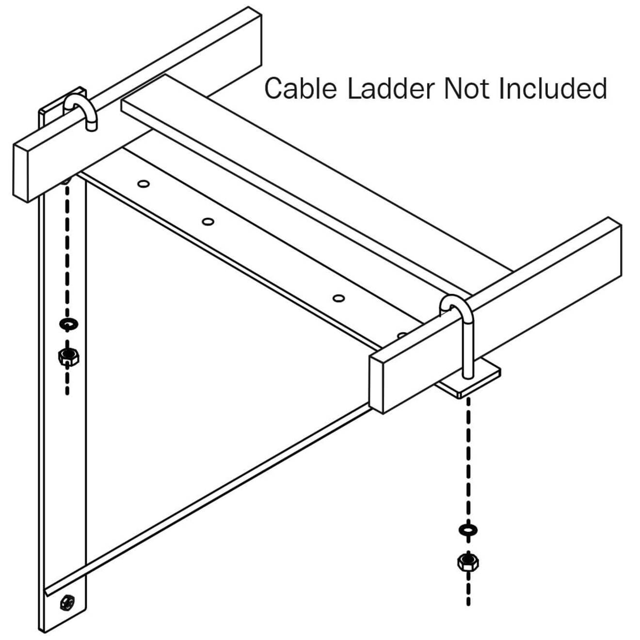 Tripp Lite SRLTRISUPPORT Wall Mount Support, Cable Ladder, 100 lb Load Capacity