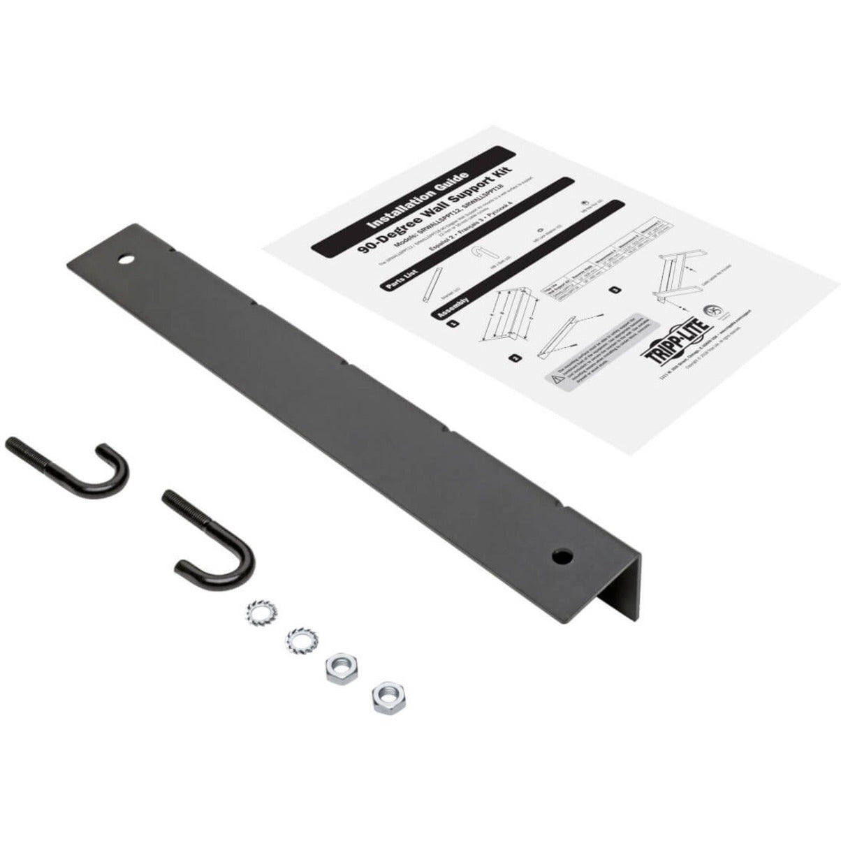 Installation components and hardware kit with instruction manual for wall mount bracket-alternate-image6