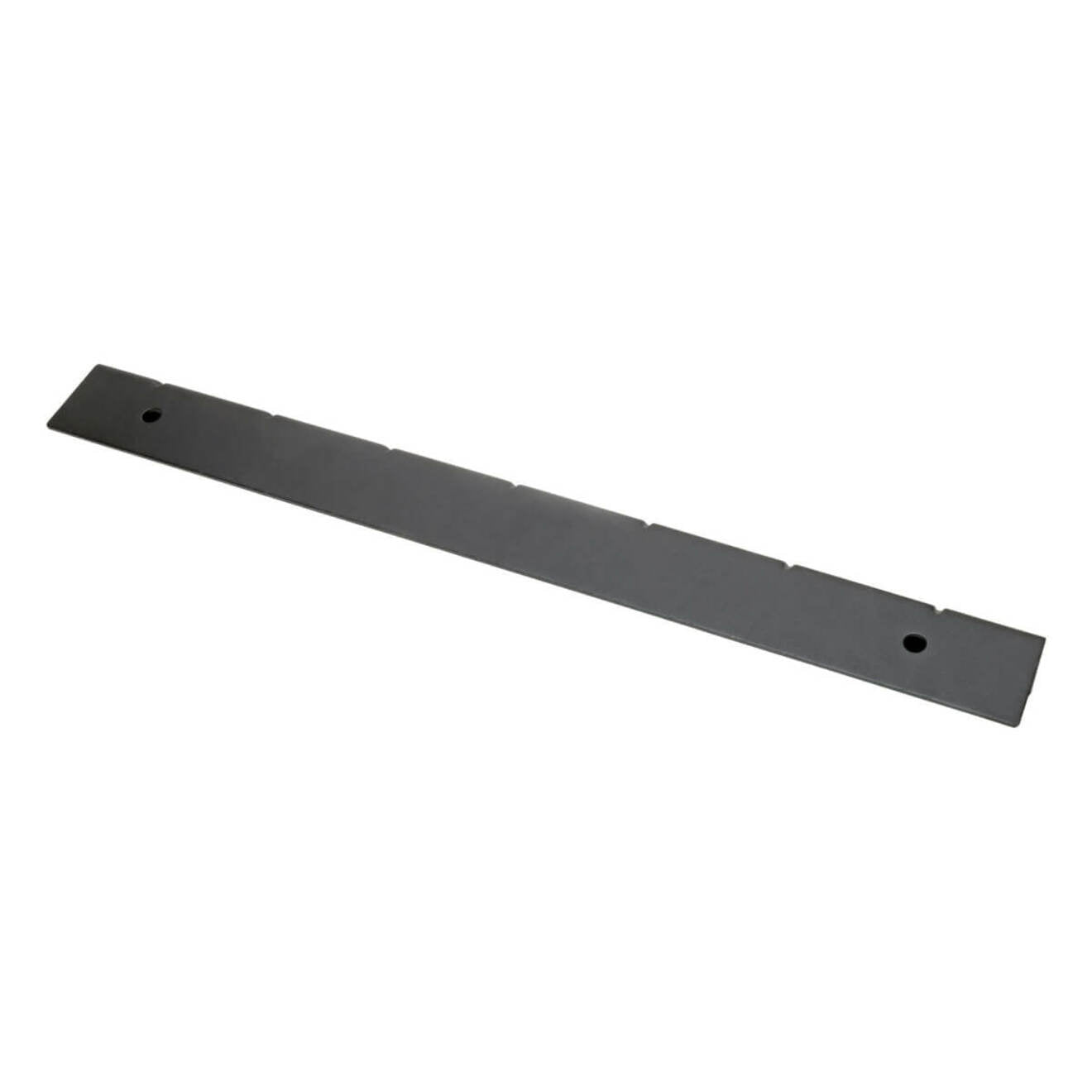 Black steel wall mount bracket for cable ladder systems showing side profile view-alternate-image1