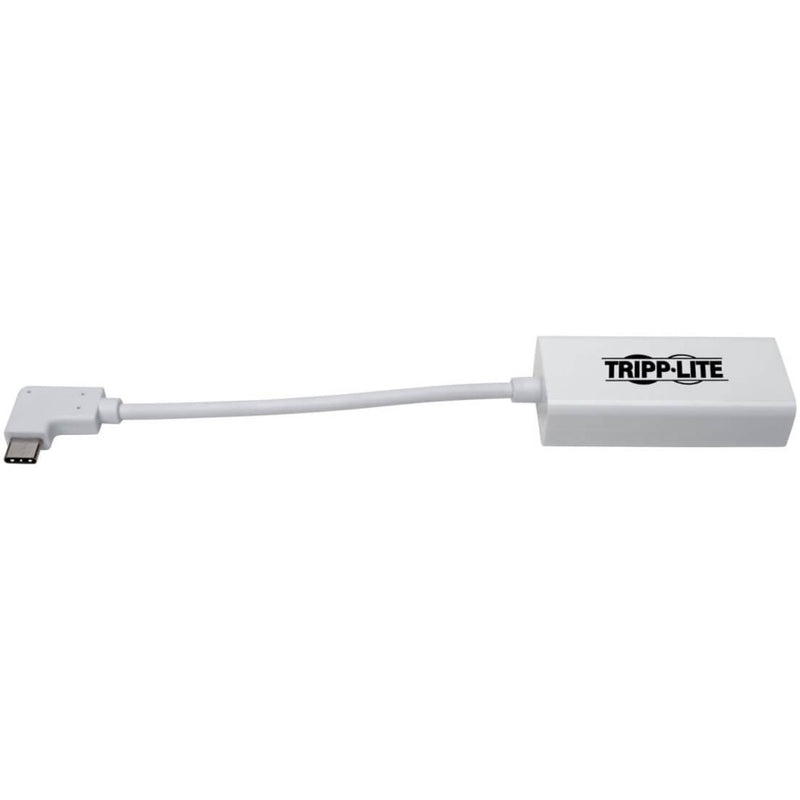 Horizontal view of Tripp Lite ethernet adapter emphasizing slim design