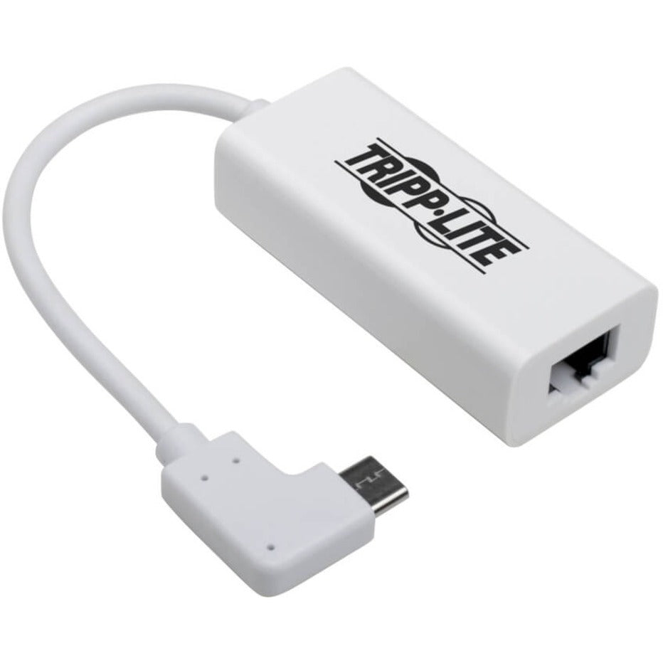 Tripp Lite U436-06N-GBW-RA Gigabit Ethernet-Karte USB 3.1 GEN 1 Rechtwinkliger USB-C-Adapter