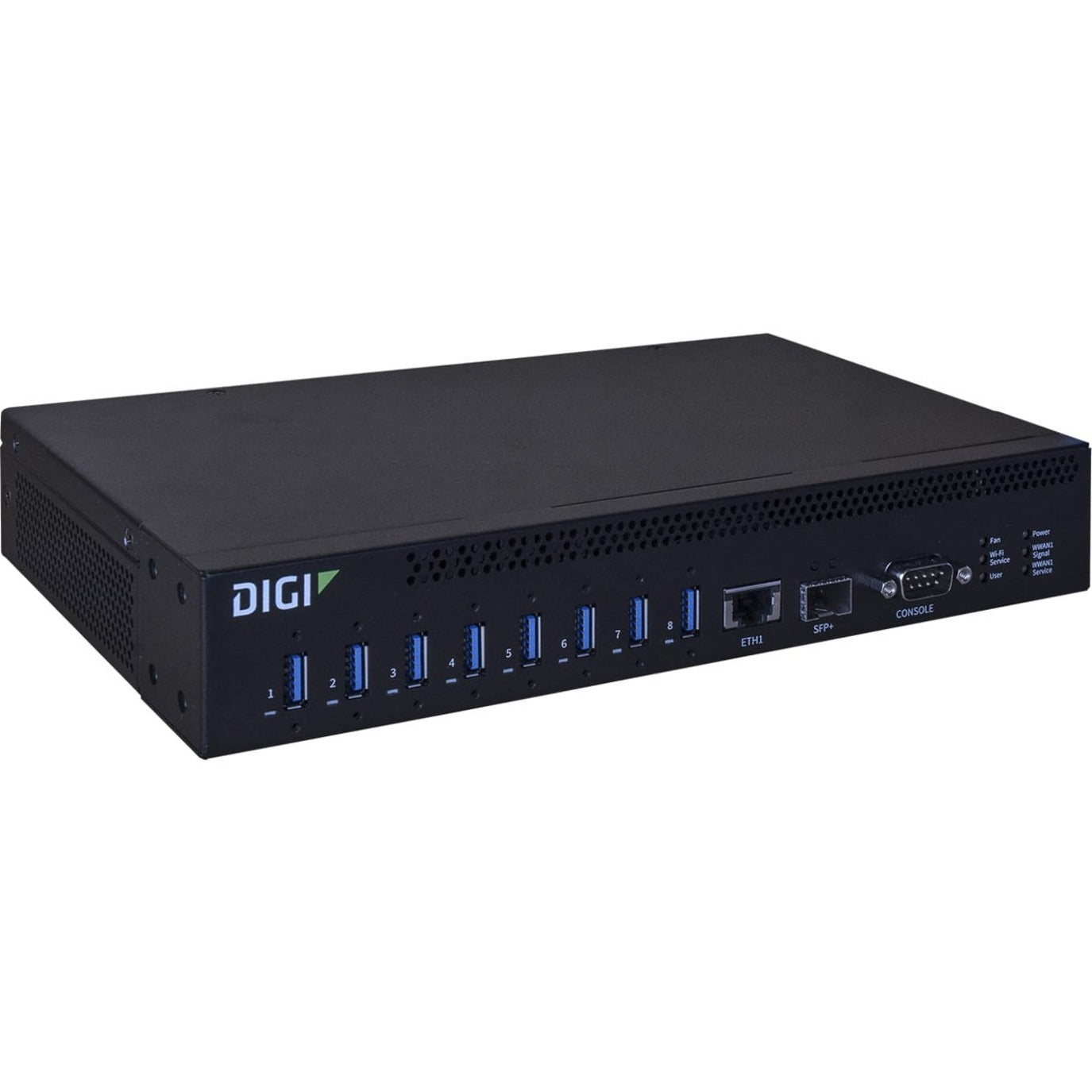 Digi AnywhereUSB 8 Plus USB/Ethernet Combo Hub (AW08-G300) Main image