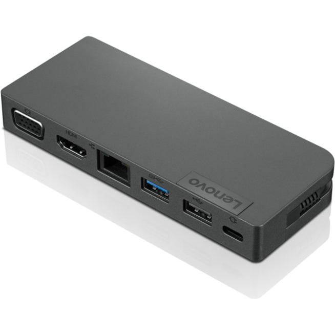Lenovo 4X90S92381 Powered USB-C Travel Hub, VGA, HDMI, USB Type-C, Network (RJ-45), USB 2.0, USB 3.1 Gen 1 Type-A