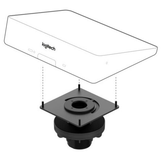 Logitech 939-001811 Tap Table Mount, 180° Swivel, Cable Management