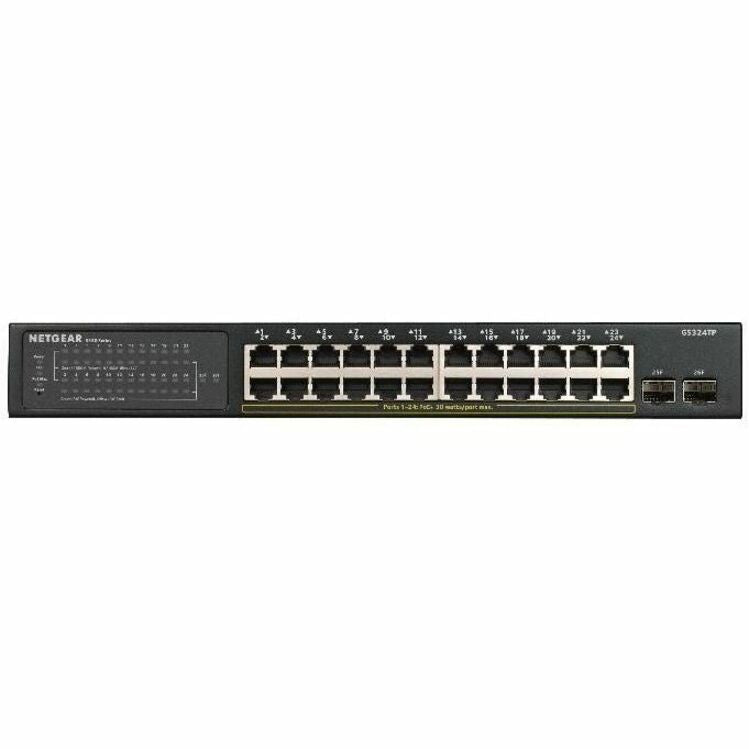 Netgear GS324TP-100NAS S350 GS324TP Ethernet Switch, 24 Port Gigabit Ethernet Network, 2 x Gigabit Ethernet Expansion Slot, Manageable