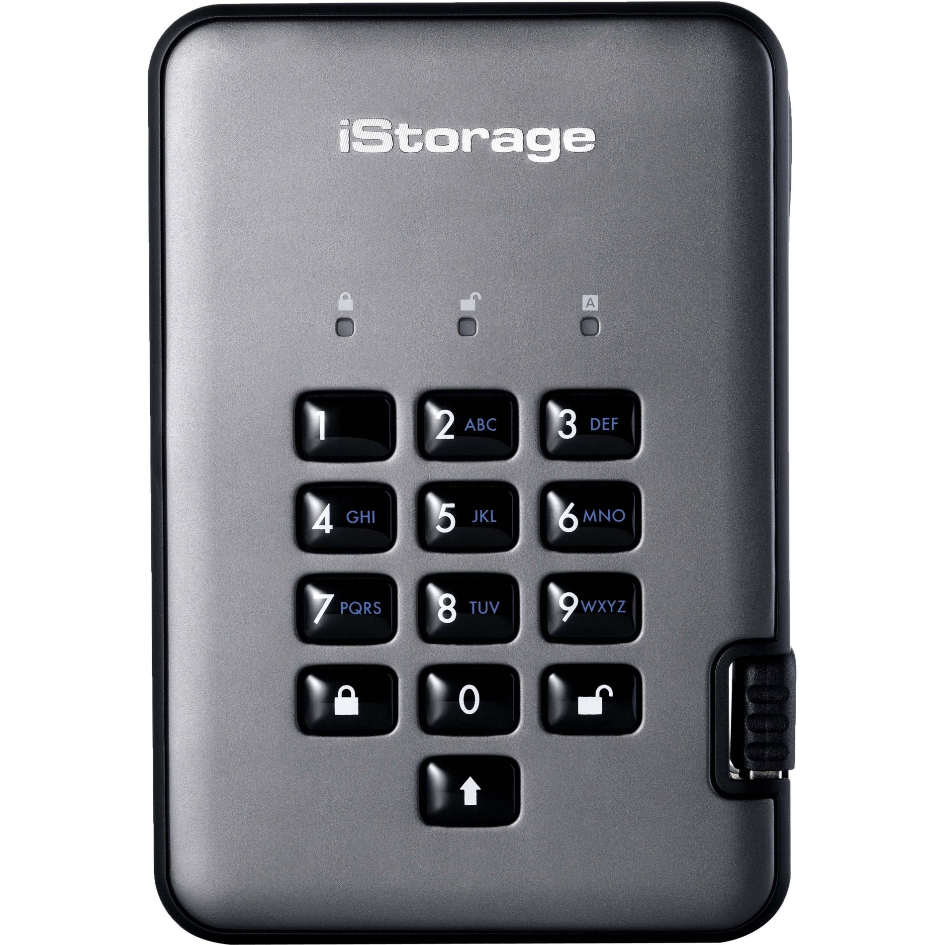 قرص iStorage IS-DAP2-256-5000-C-X diskAshur PRO2 الصلب، 5 تيرابايت، USB 3.2 (الجيل 1) نوع A