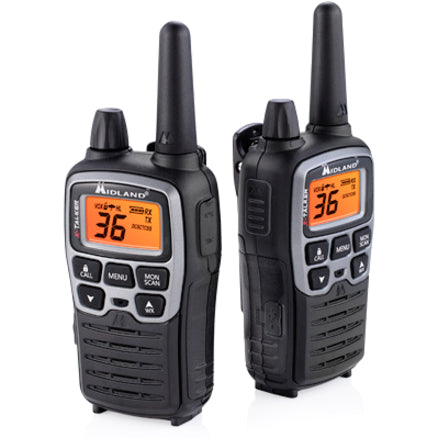 Profile view of Midland T71VP3 radios showing ergonomic design-alternate-image5