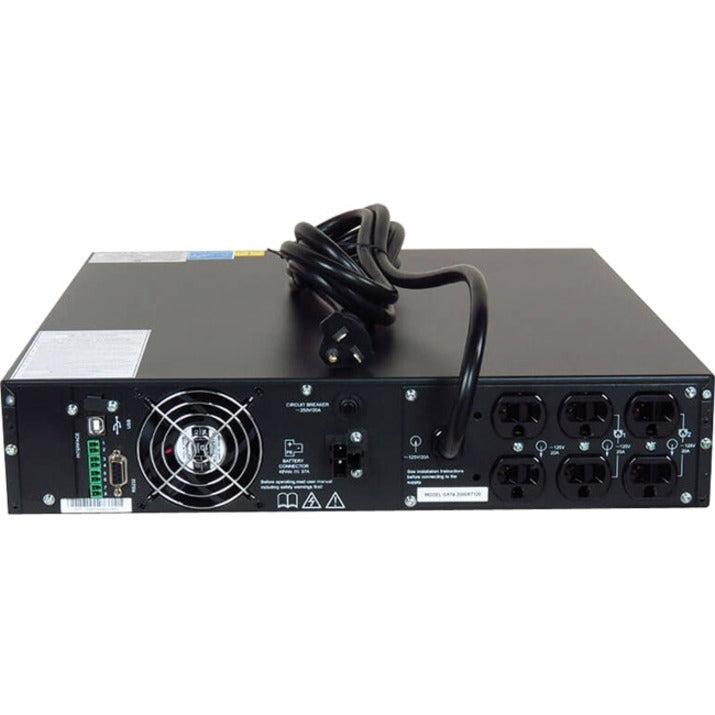 Liebert GXT4-1000RT120T GXT4 1000VA Rack/Tower UPS 2 Year Warranty 1000 VA/900 W Sine Wave 115 V AC 110 V AC 120 V AC TAA Compliant  リーバート　GXT4-1000RT120T GXT4 1000VA ラック/タワー UPS、2年保証、1000 VA/900 W、サイン波、115 V AC、110 V AC、120 V AC、TAAコンプライアンス