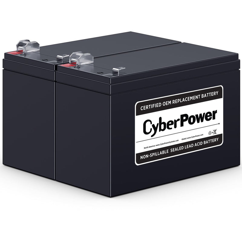 Two CyberPower RB1290X2 batteries showing dual configuration design