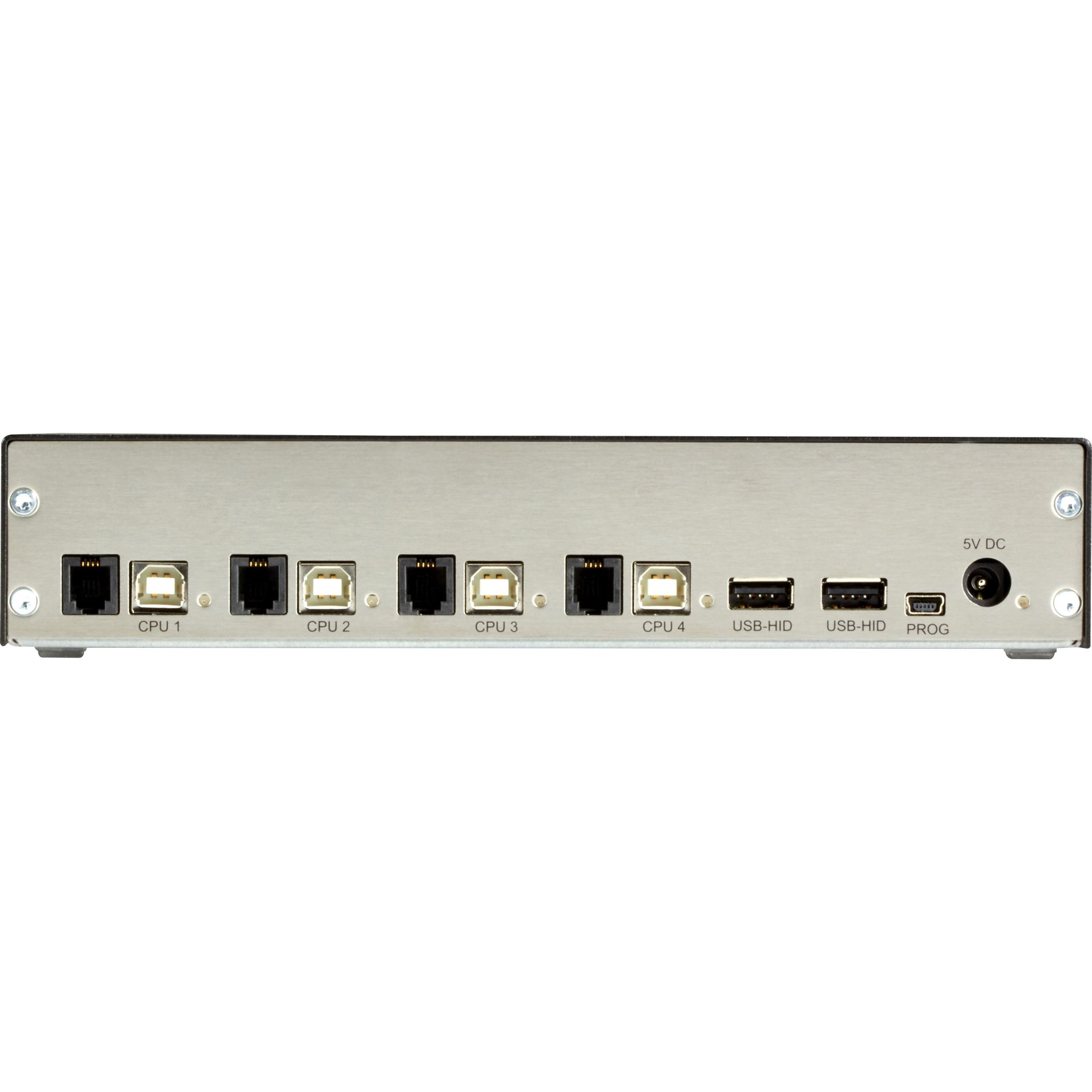 Black Box ACX1004A-HID2 TC Series KM Desktop Switch - 4-Port, (2) HID, USB, Network (RJ-45), 2 Year Warranty