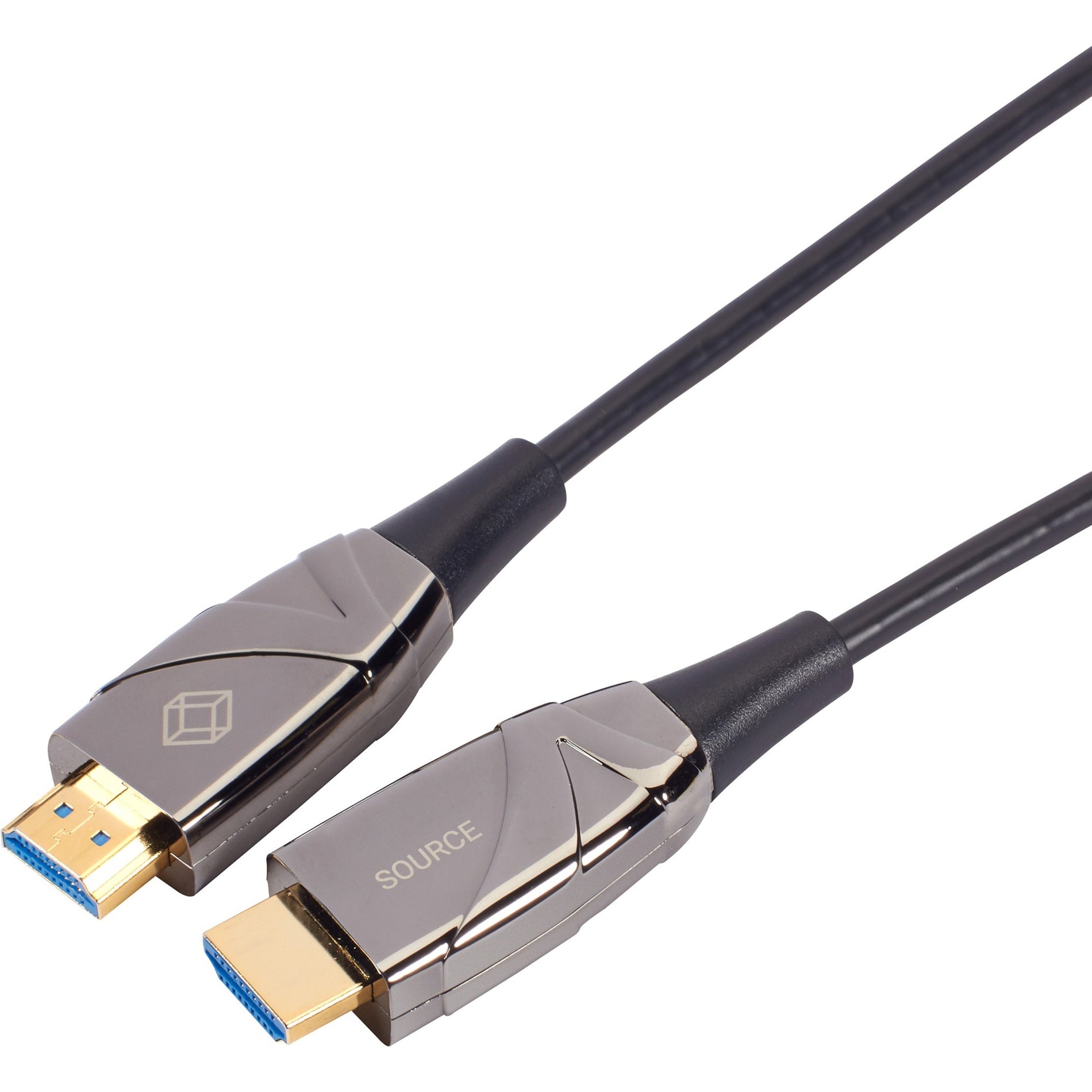 Black Box AOC-HL-H2-15M High-Speed HDMI 2.0 Active Optical Cable, 49.21 ft, 18 Gbit/s, 4096 x 2160, Gold Plated