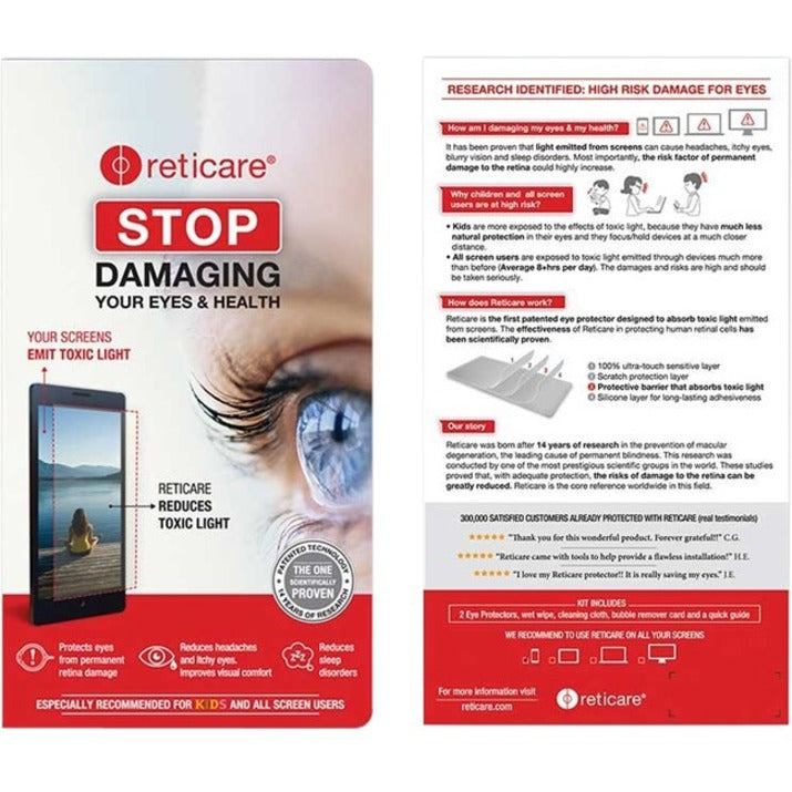 Reticare 352P-9613-B-US Screen Protector, Eyesight Protection for iPhone XS Max