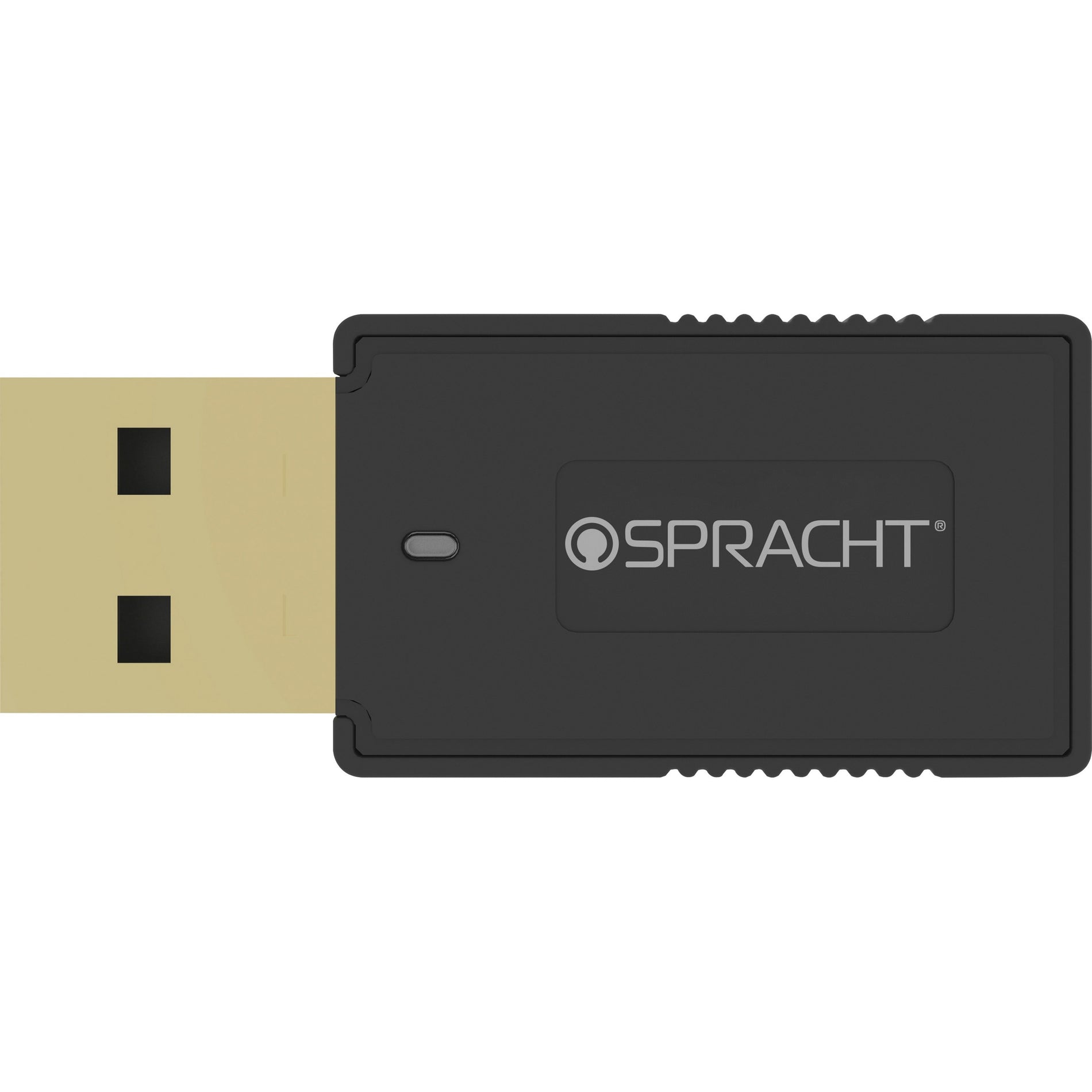 Close-up view of Spracht USB dongle adapter with gold-plated connector-alternate-image2