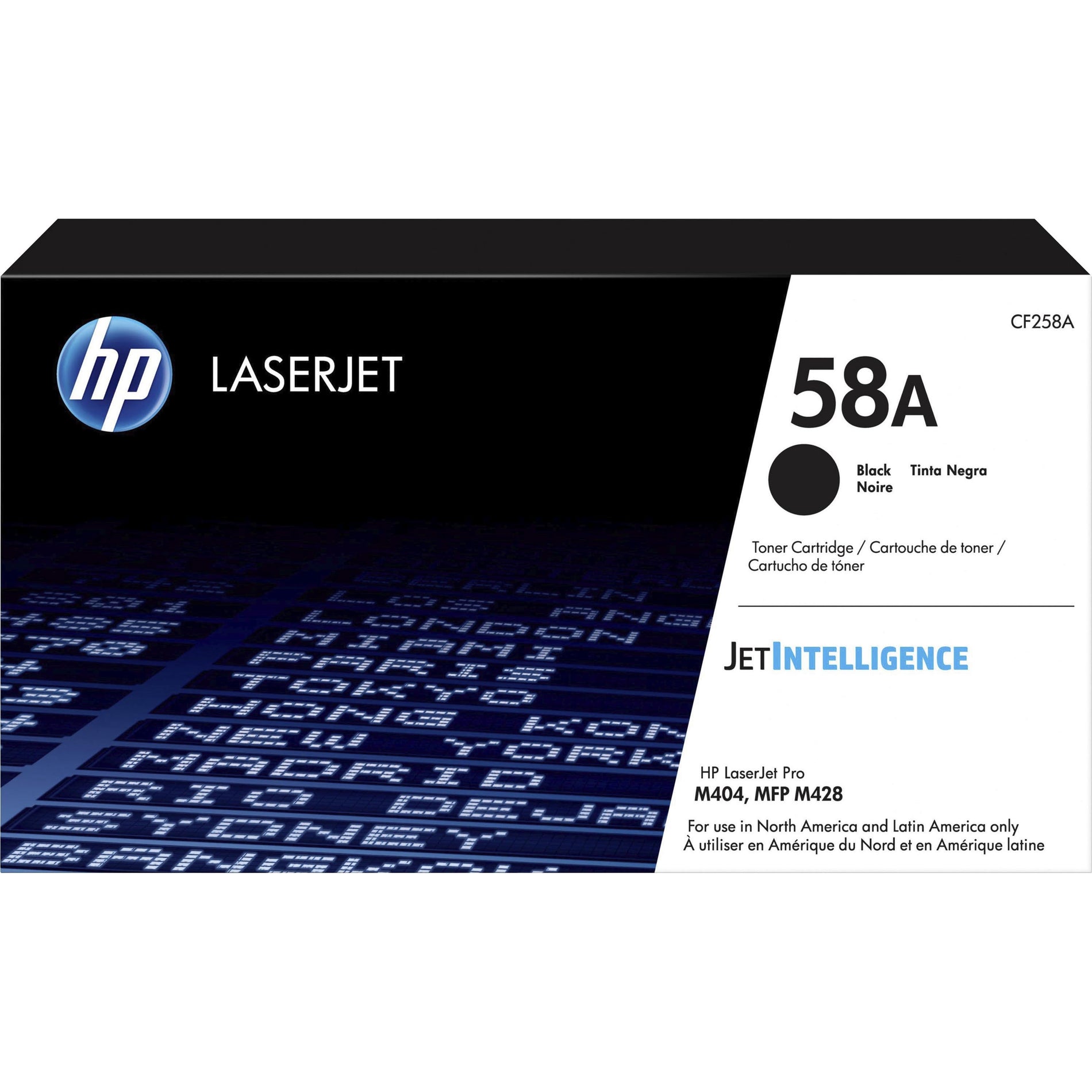 HP CF258A 58A Toner Original à Haute Rendement - Noir 3000 Pages