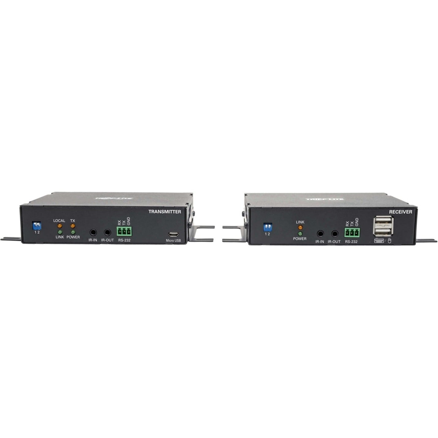 Tripp Lite B127F-1A1-MM-DD Video Extender Transmitter/Receiver 4K DisplayPort Overfiber Multi - Transmitter: Zender - Receiver: Ontvanger - DisplayPort: BeeldschermPoort - Overfiber: Overvezel - Multi: Meervoudig