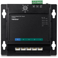TRENDnet 5-Port Industrial Gigabit Poe+ Wall-Mounted Front Access Switch; 5X Gigabit Poe+ Ports; DIN-Rail Mount; 48 ?57V DC Power Input; IP30; 120W Poe Budget;Lifetime Protection; TI-PG50F (TI-PG50F) Alternate-Image2 image