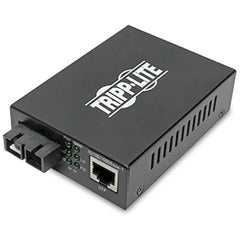 Tripp Lite N785-P01-SC-MM1 Transceiver Media Converter, Multi-mode Gigabit Ethernet, 1000Base-X, PoE+ Support, 1804ft Range, RJ45 & SC Ports, Plug & Play - N785-P01-SC-MM1 (2 Year Warranty)