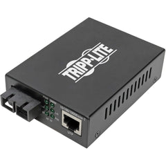 Tripp Lite N785-P01-SC-MM2 Transceiver Media Converter, Multi-mode Gigabit Ethernet, RJ45 to SC Fiber, 1.24 Mile Range, PoE+ Support, RoHS Compliant - N785-P01-SC-MM2 (2 Year Warranty)