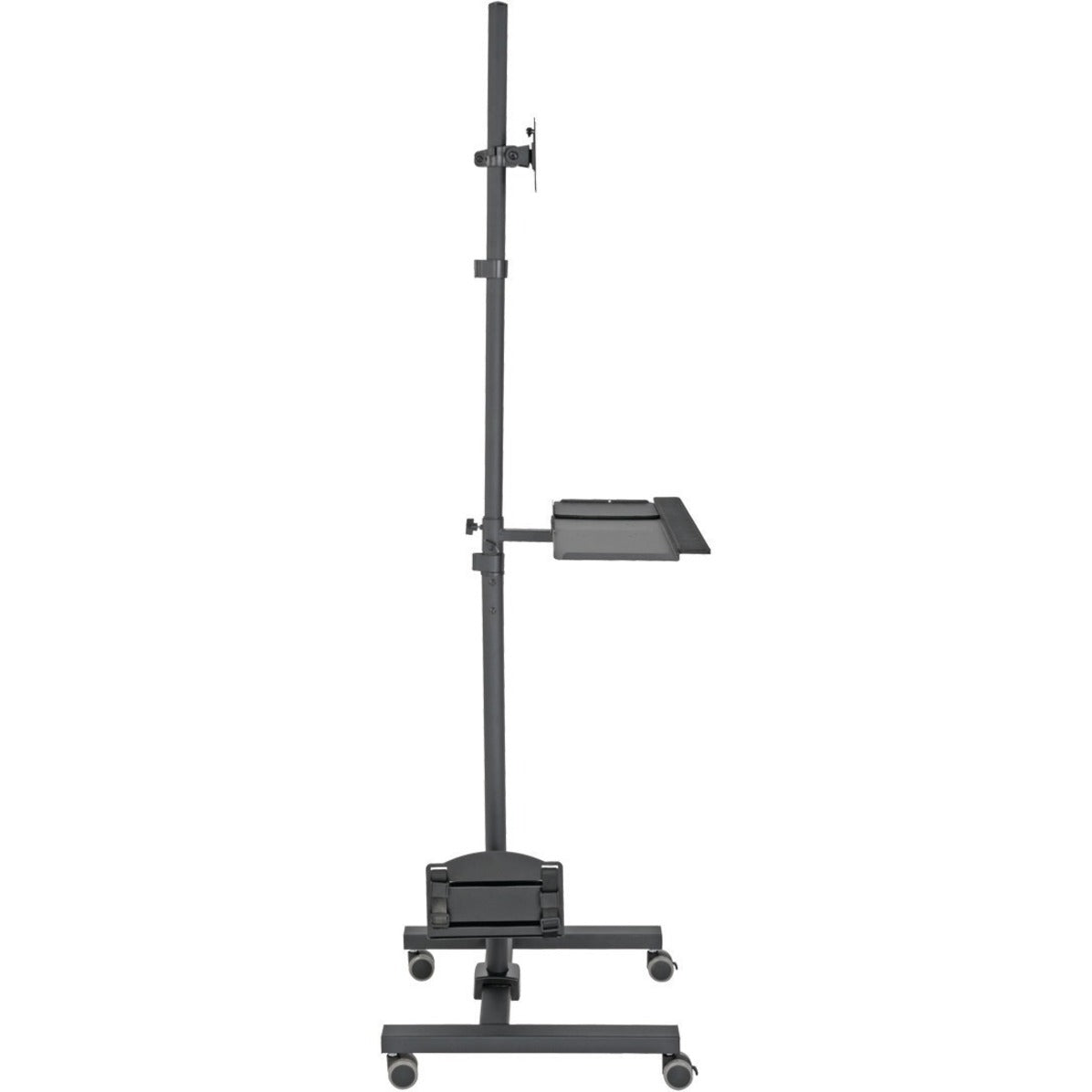 Tripp Lite DMCS1732S Display Stand, Adjustable Angle, Lockable Casters, Mobility, Swivel Casters, CPU Holder, Keyboard Tray, Tilt