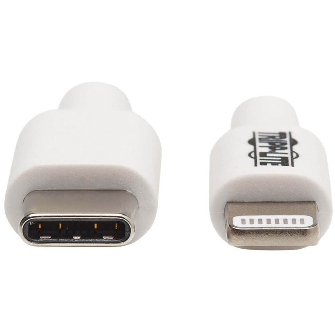 Tripp Lite M102-003-WH สาย USB-C เป็น Lightning ขาว 3 ฟุต - ชาร์จเร็วและถ่ายโอนข้อมูลสำหรับ iPhone iPad และอื่นๆ