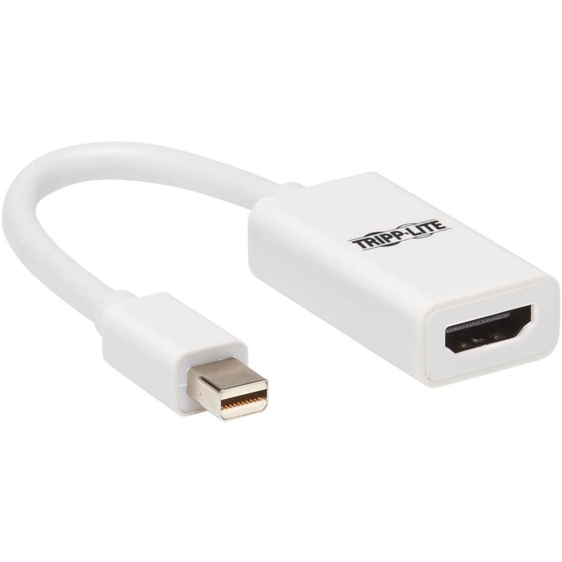 Tripp Lite P137-06N-HDR-W สายเคเบิล HDMI/ Mini DisplayPort เสียง/วิดีโอ แอกทีฟ 3.94 นิ้ว 3840 x 2160 สีขาว