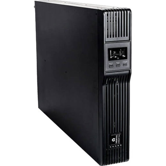 Liebert PSI5 UPS in tower orientation showing vertical mounting capability