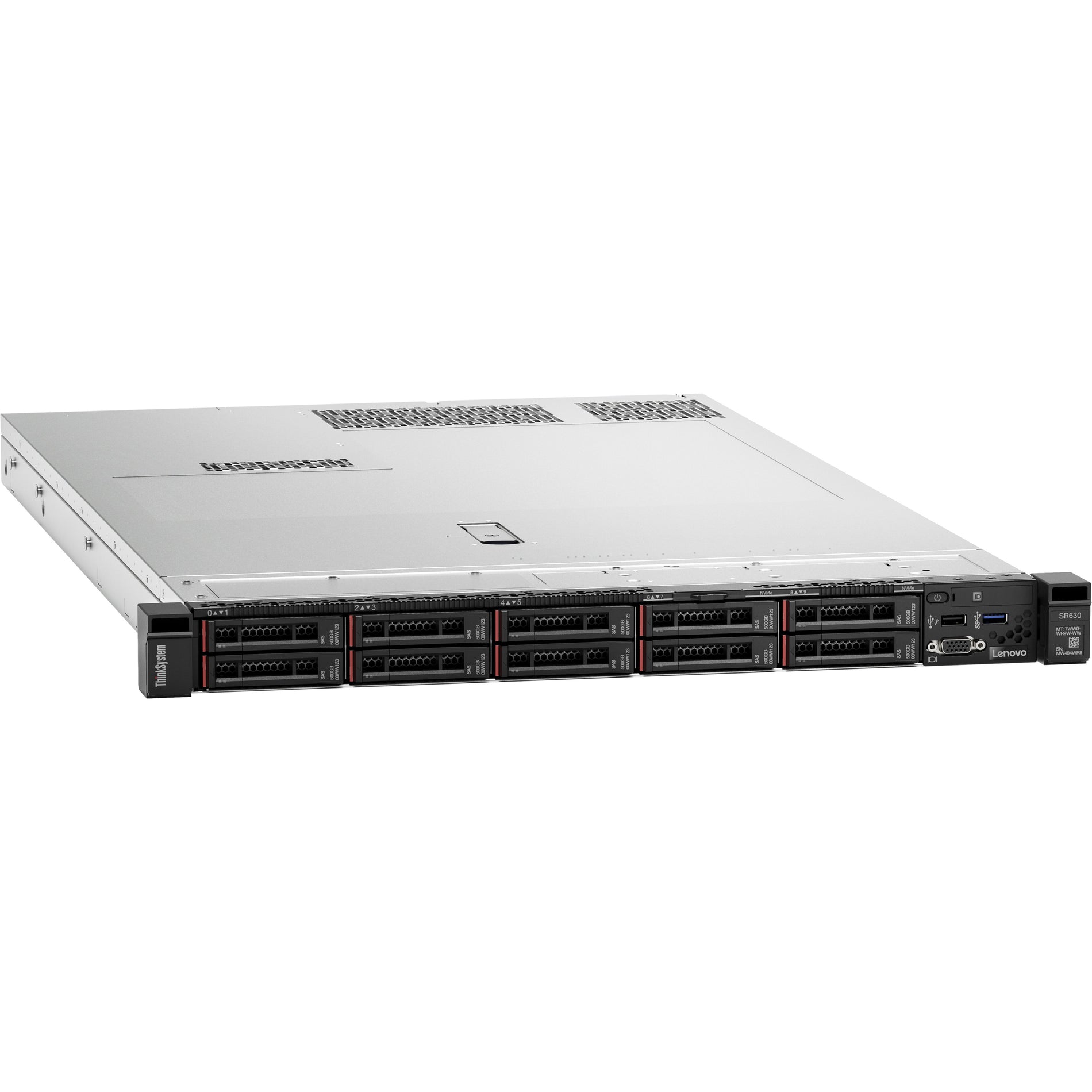 Lenovo 7X02A0CENA ThinkSystem SR630 Server, Xeon Silver 4208, 16GB RAM, 3 Year Warranty