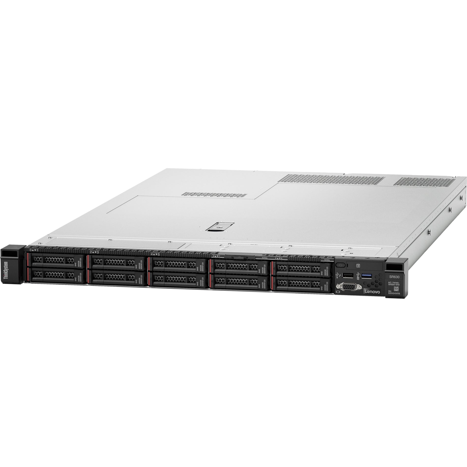 Lenovo 7X02A0CJNA ThinkSystem SR630 Server, Hexadeca-core, 16GB RAM, No Hard Drive, 3 Year Warranty