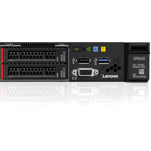 Lenovo 7X02A0CJNA ThinkSystem SR630 Server, Hexadeca-core, 16GB RAM, No Hard Drive, 3 Year Warranty