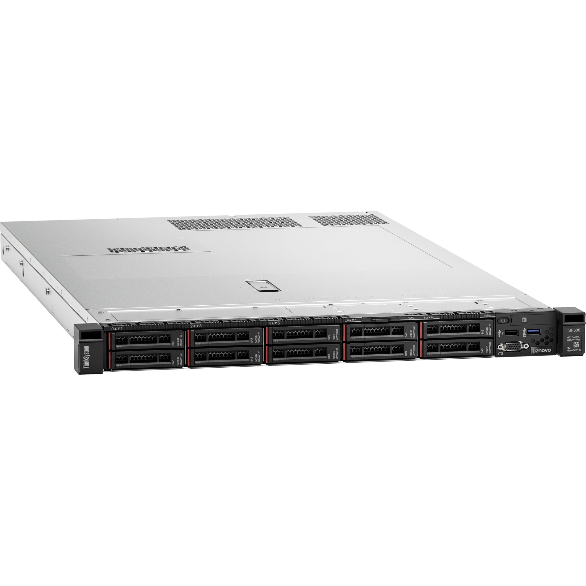 Lenovo 7X02A0CJNA ThinkSystem SR630 Server, Hexadeca-core, 16GB RAM, No Hard Drive, 3 Year Warranty