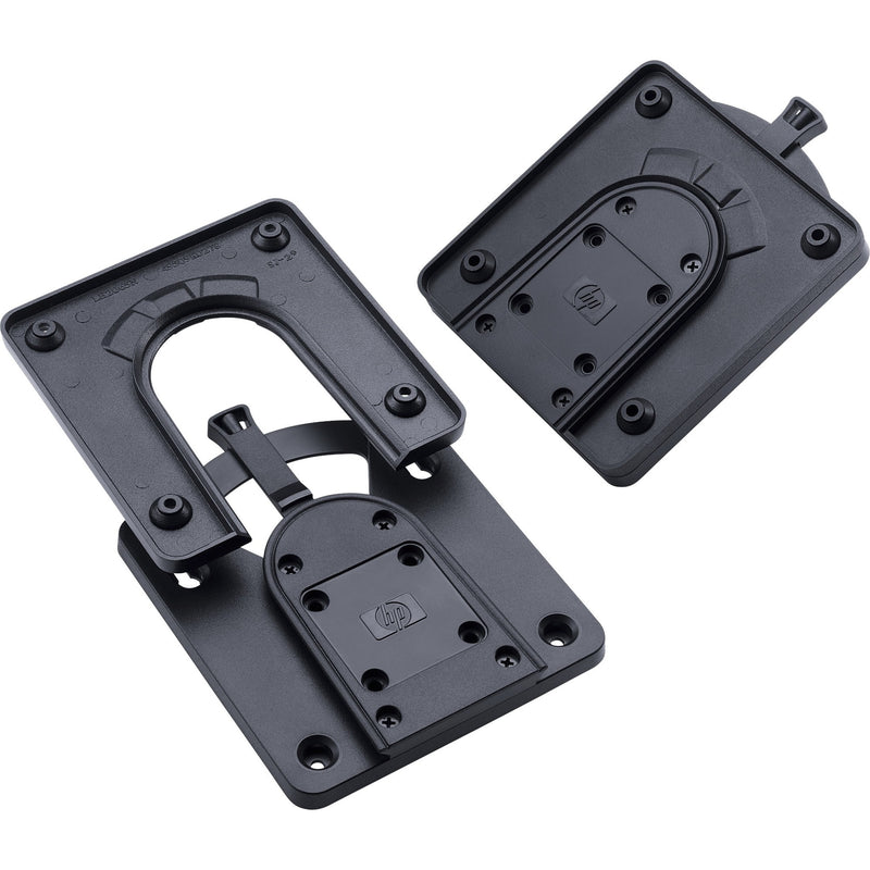 HP Quick Release Bracket 2 showing VESA mount compatibility and Sure-Lock mechanism in black finish