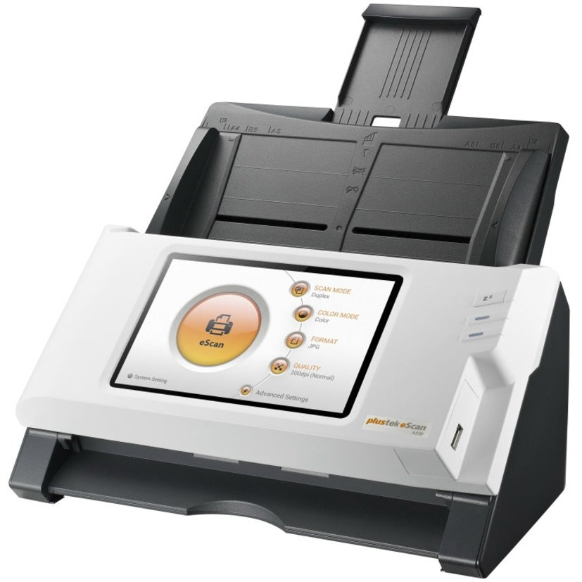 Plustek 783064638814 eScan SharePoint A350 Sheetfed Scanner, 600 dpi Optical, USB Connectivity