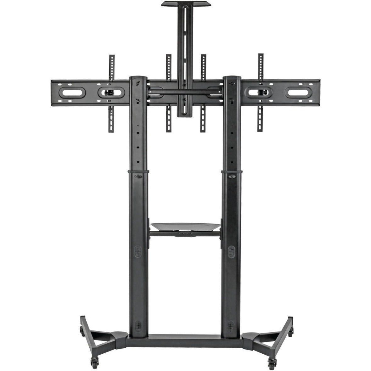 Detailed view of dual TV cart frame and mounting system construction-alternate-image4