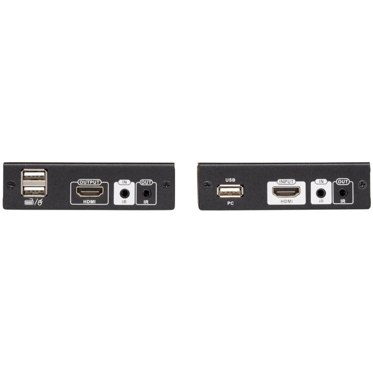 Close-up view of interface ports on Tripp Lite B013-HU-4K KVM extender-alternate-image6