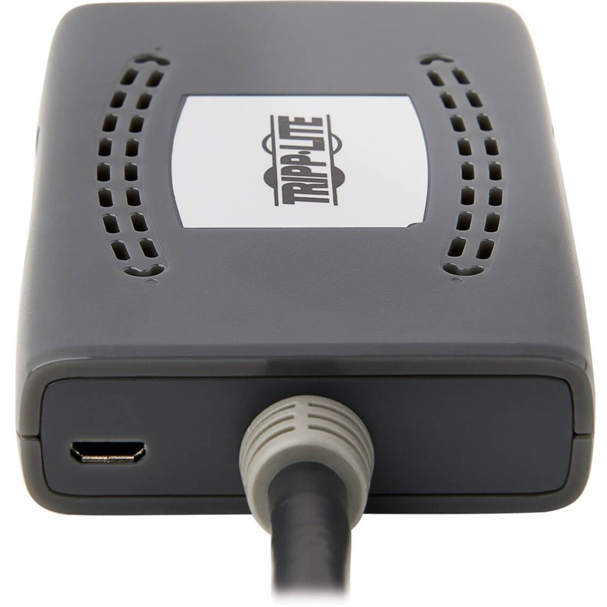 Side view of HDMI splitter showing ventilation design and USB power port-alternate-image3