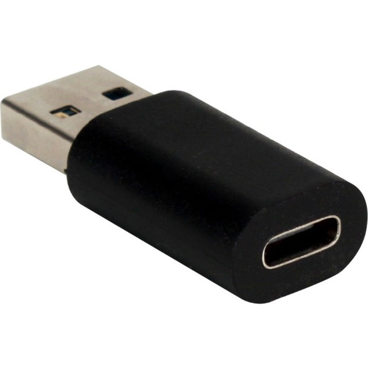 QVS - Adaptateur de conversion compact USB 3.1 mâle vers USB-C femelle 5 Gbps Charge réversible