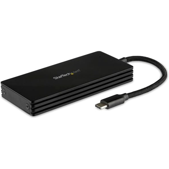 StarTech.com SM21BMU31CI3 M.2 SSD Enclosure for M.2 SATA Drives - USB-C 10Gbps Aluminum Black  StarTech.com SM21BMU31CI3 M.2 SSD-kabinet til M.2 SATA-drev - USB-C 10 Gbps Aluminium Sort