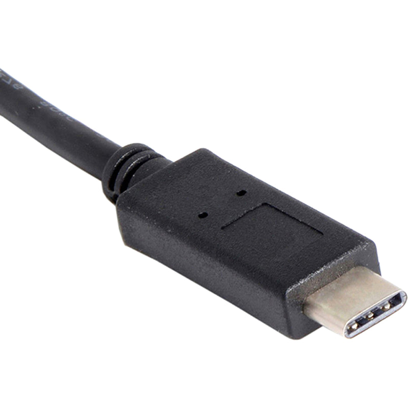 Close-up detail of USB-C connector on 4XEM Gigabit Ethernet adapter