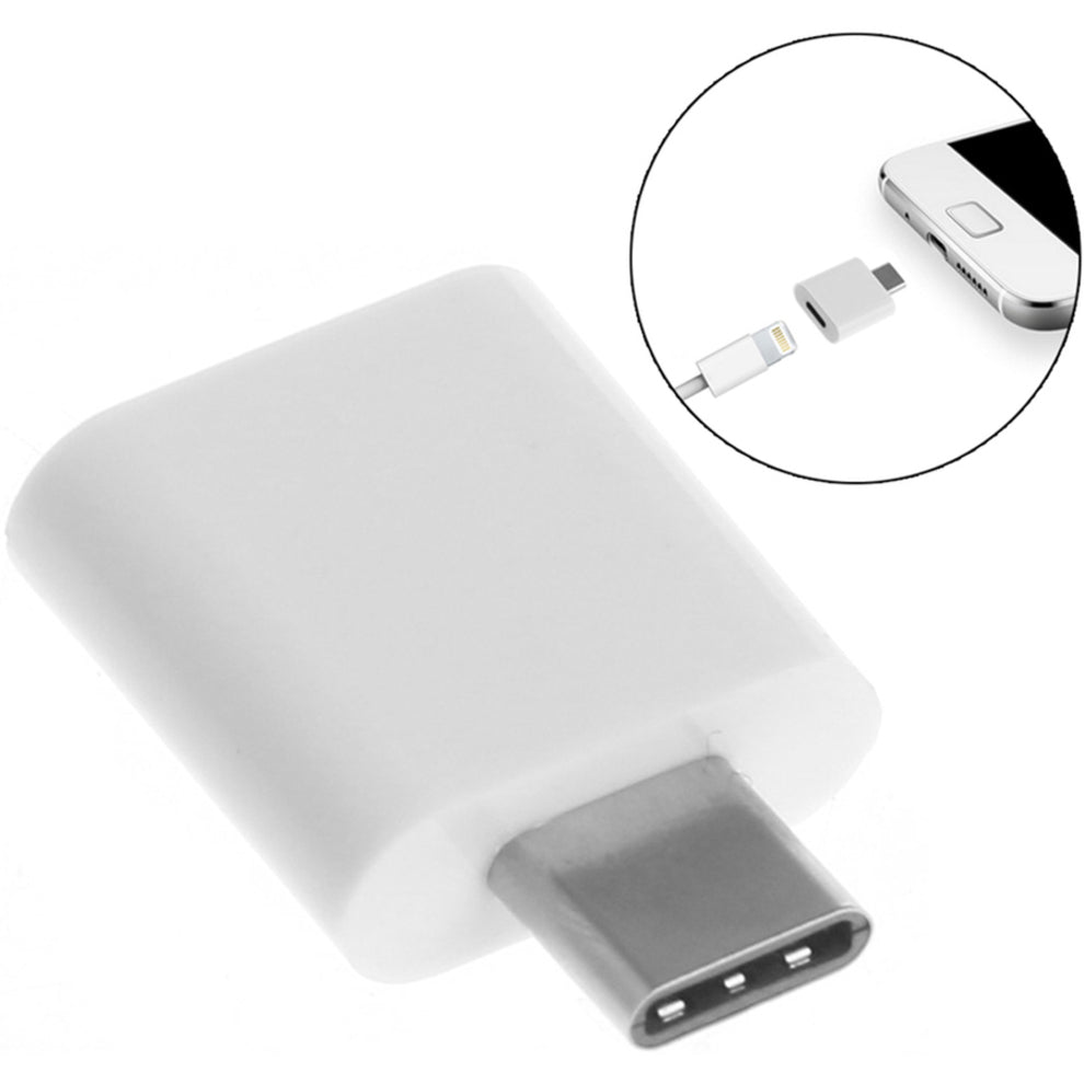 4XEM 4XUSBCM8PINFW USB-C Male to 8 Pin Female Data Transfer Adapter Charging Reversible  4XEM 4XUSBCM8PINFW USB-Cオスから8ピンオスへのデータ転送アダプター、充電、リバーシブル