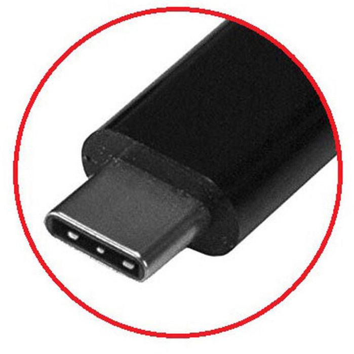 Close-up of USB-C connector on 4XEM adapter