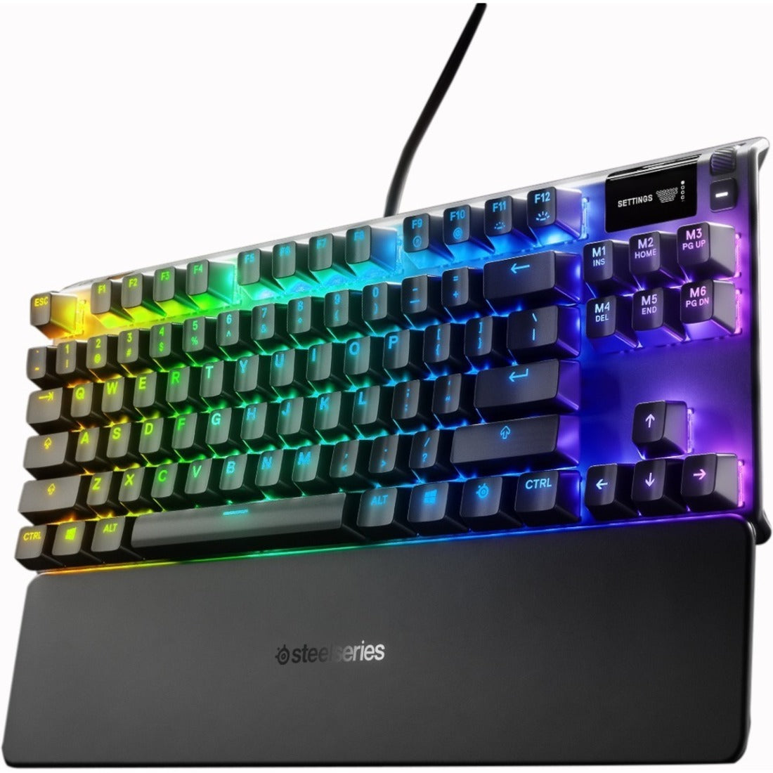 SteelSeries 64747 Apex 7 TKL Mechanical Gaming Keyboard, Compact and Responsive for PC and Mac