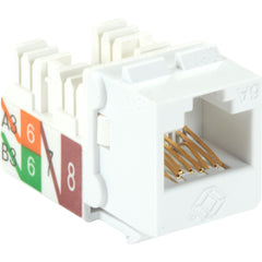 Boîte Noire C6AJA70-WH-R2 GigaTrue2 CAT6A Prise Keystone - Non blindée RJ45 Blanche pour applications 10-GBE et POE