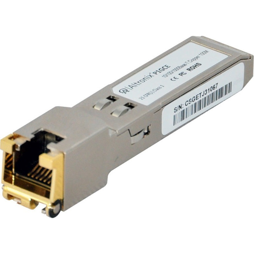 Altronix P1GCE Small Form-Factor Pluggable (SFP) Copper Transceiver Gigabit Ethernet Category 5e