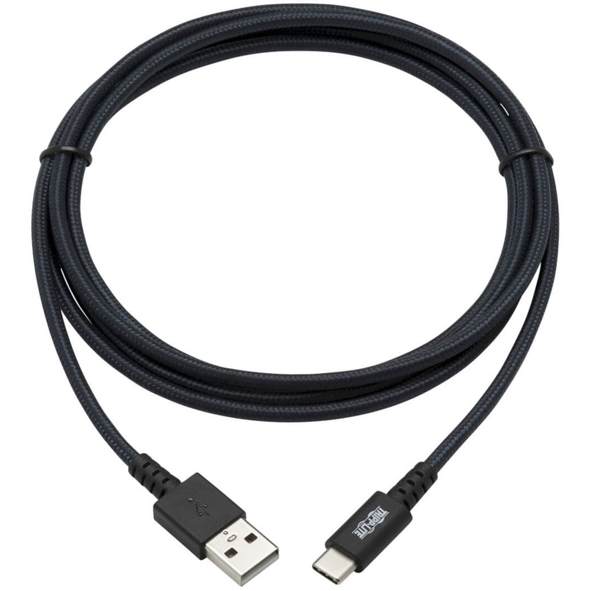 Tripp Lite U038-006-GY-MAX Heavy-Duty USB-A to USB-C Cable Gray 6 ft. (1.8 m)  트리프 라이트 U038-006-GY-MAX 헤비더티 USB-A에서 USB-C 케이블 회색 6 ft. (1.8 m)