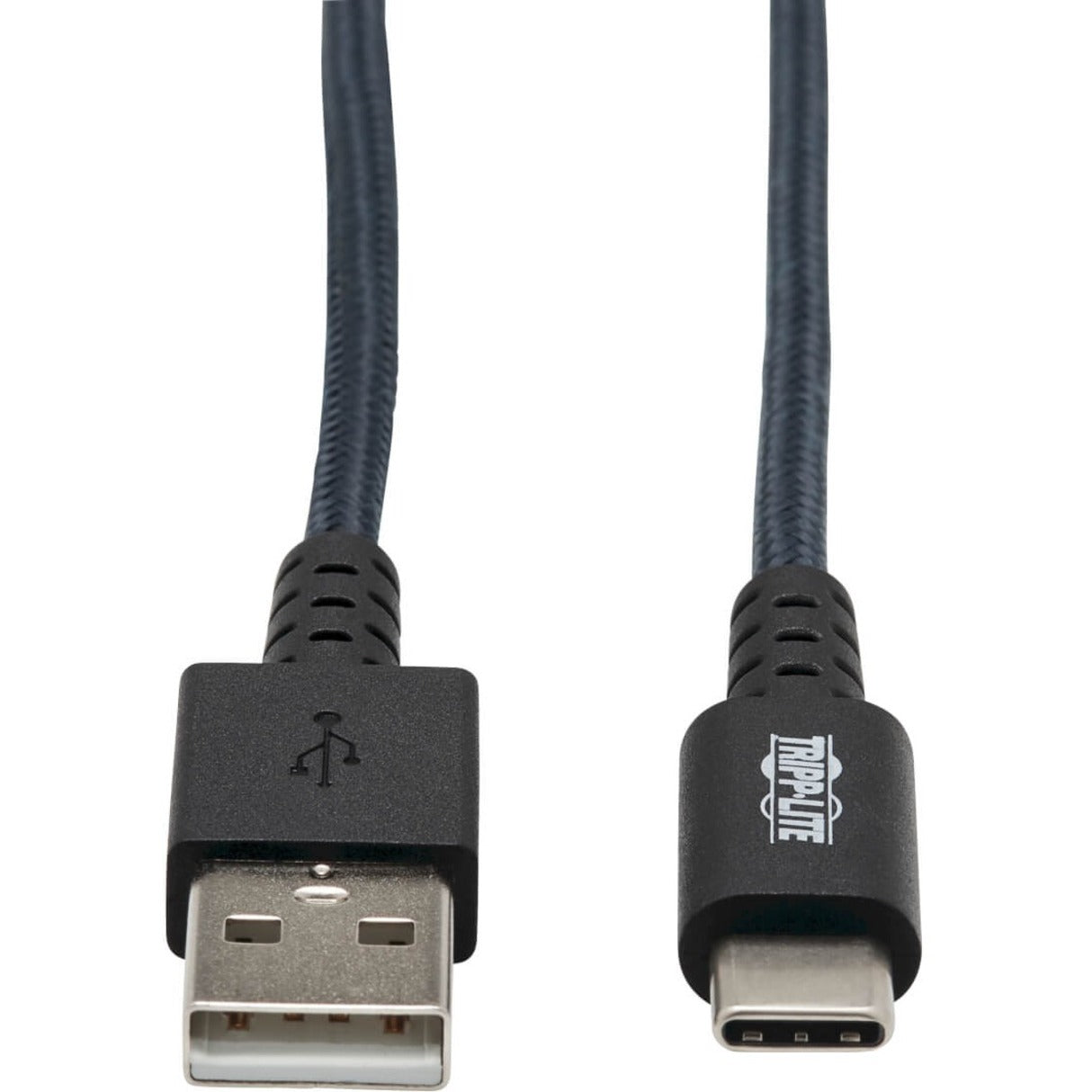 Tripp Lite U038-006-GY-MAX ヘビーデューティ USB-A から USB-C ケーブル グレー 6 ft. (1.8 m)  トリップ・ライト